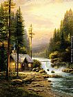 Evening In The Forest by Thomas Kinkade